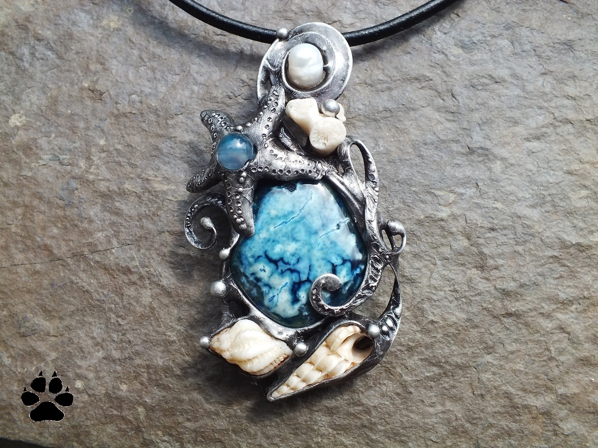 Podmořský život - achát