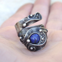 BLUE- prsten s lapisem