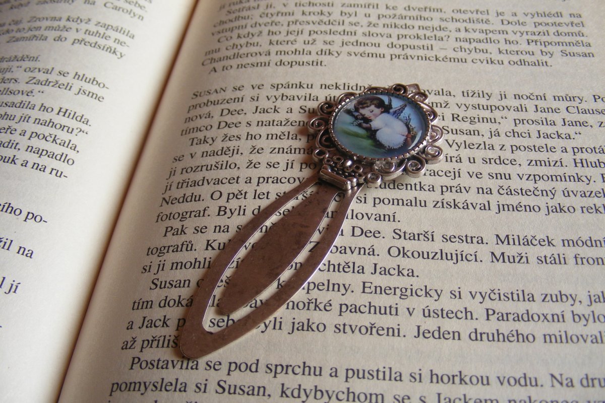 Záložka zasouvací - andělíček 1