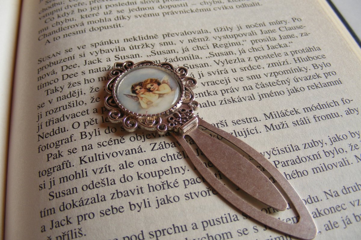 Záložka zasouvací - andělíček 8