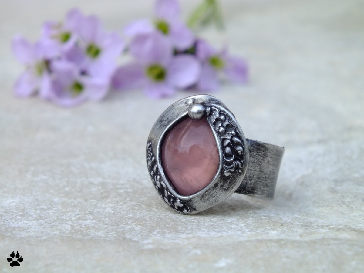 SUZI -prsten s malinovým křemenem