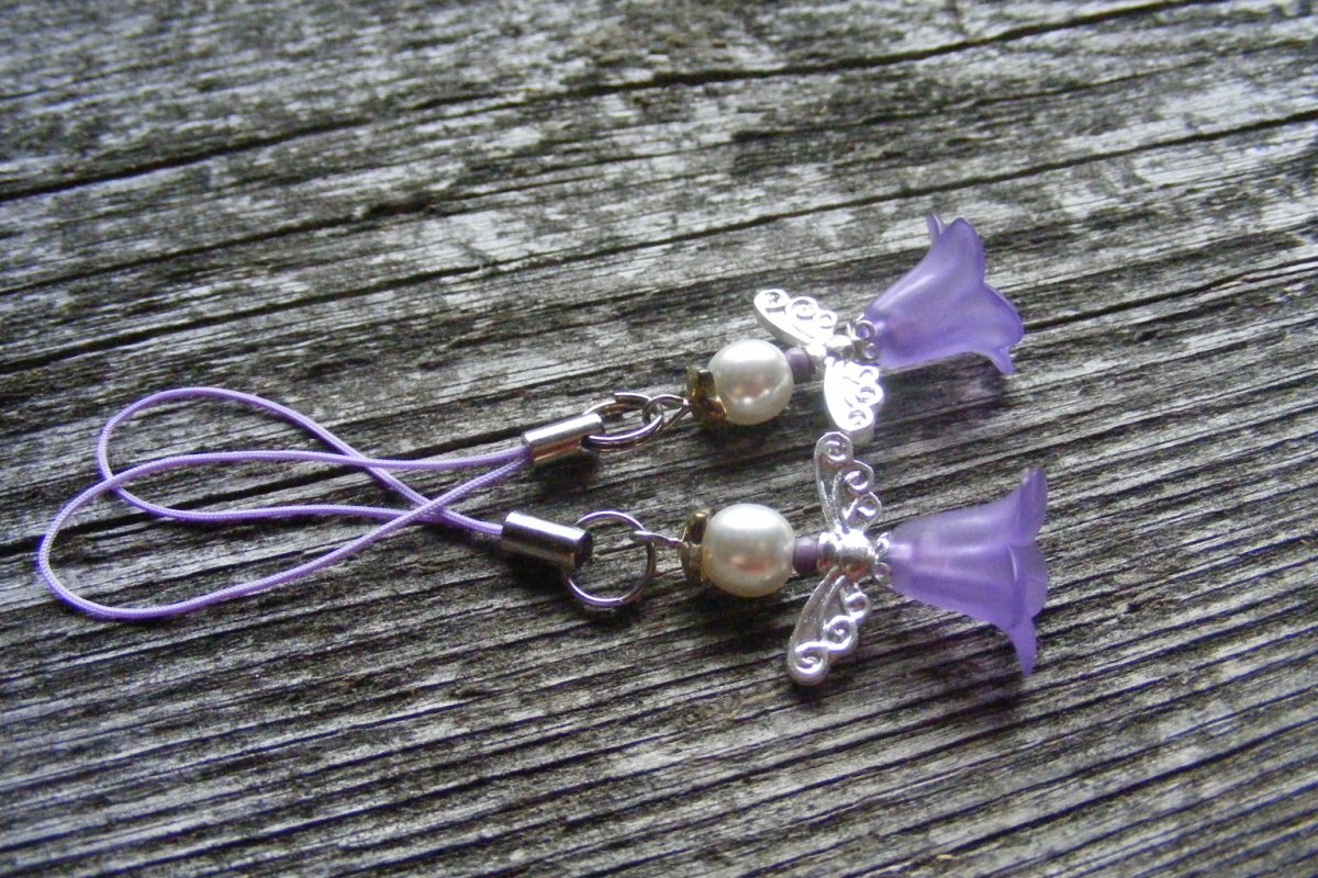 Andělíček pro štěstí - fialový