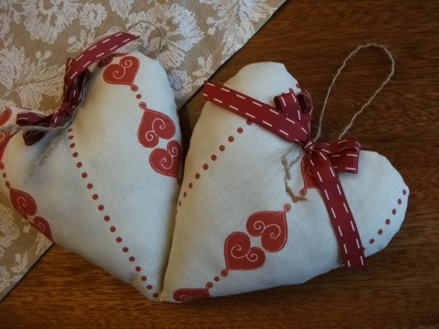 dekorační srdíčko s levandulí