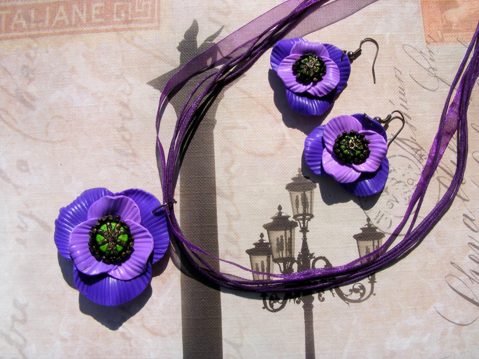 Fimo sada-vlčí máky fialové