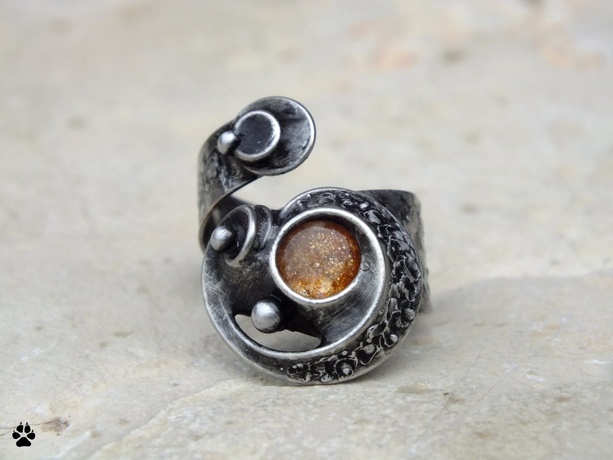 Sluneční svit -prsten se slunečním kamenem