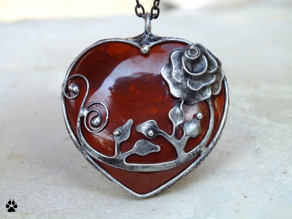 S vůní růže - srdce jaspis