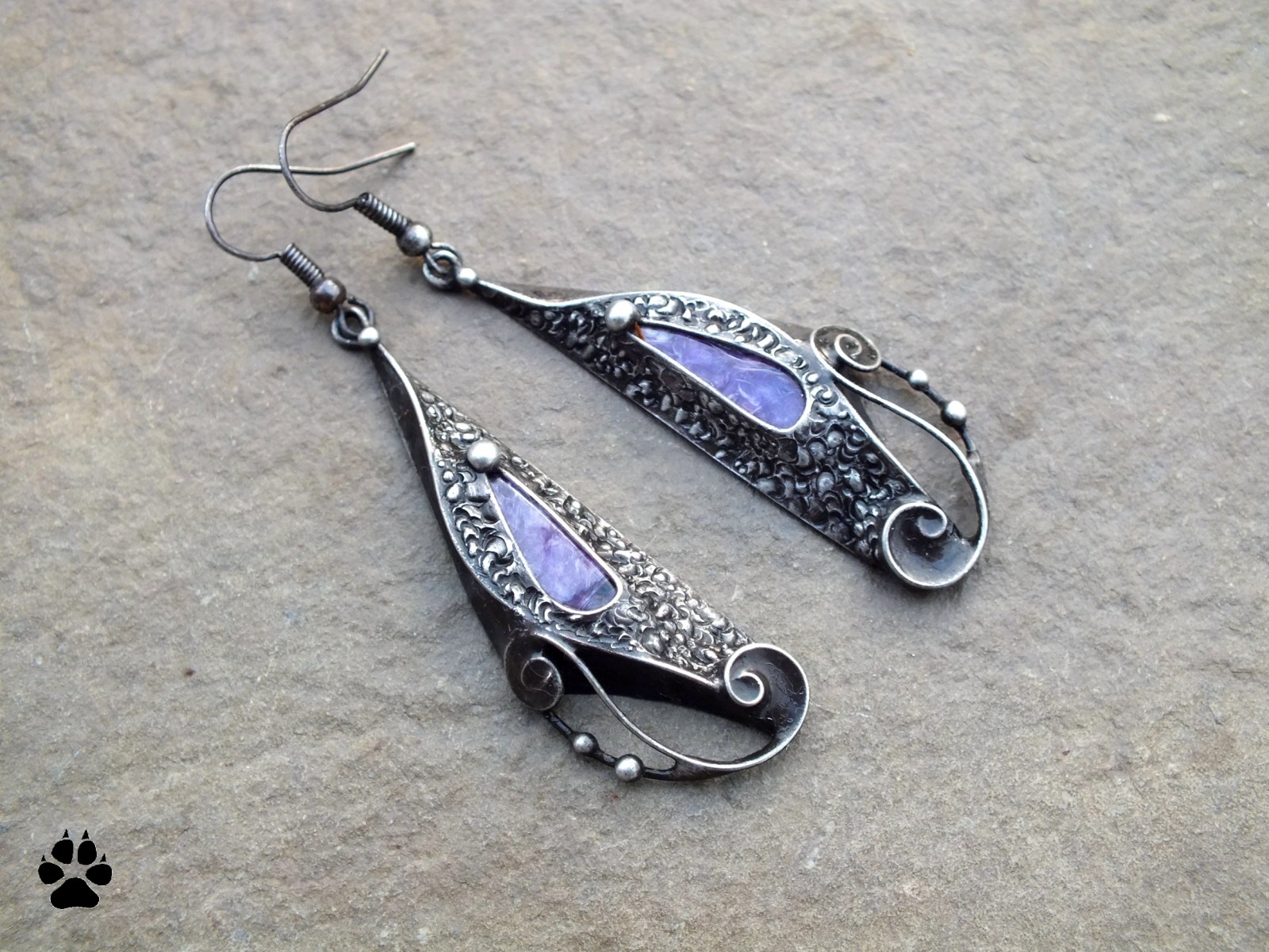 Náušky čaroitové