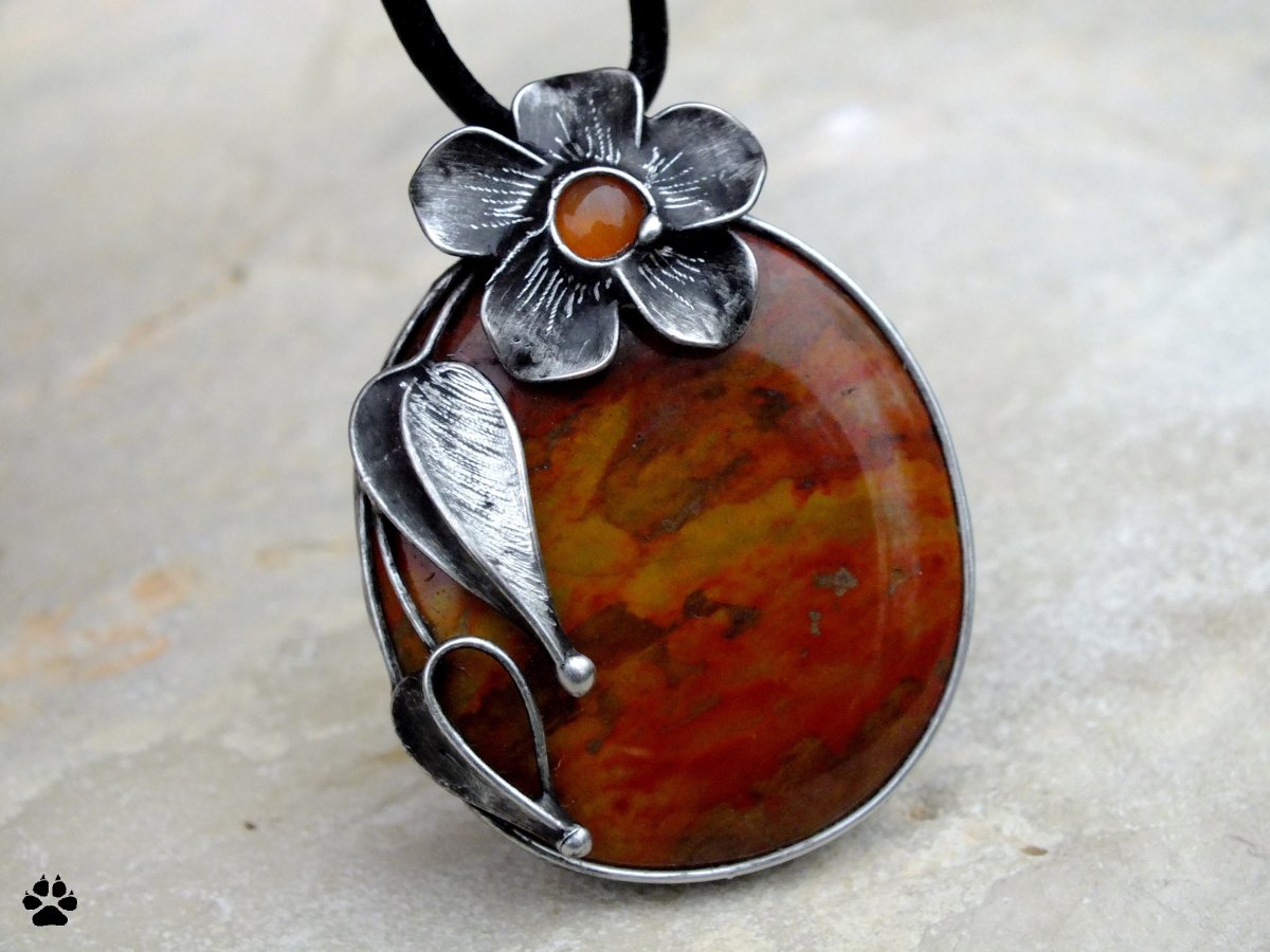 Podzimníček - jaspis heliotrop,karneol