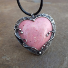 Pink Heart- zkřemenělé růžové dřevo