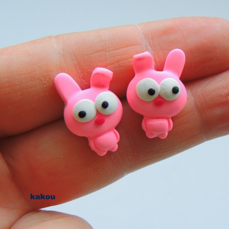 náušnice - paranoidní králíček IHNED SKLADEM