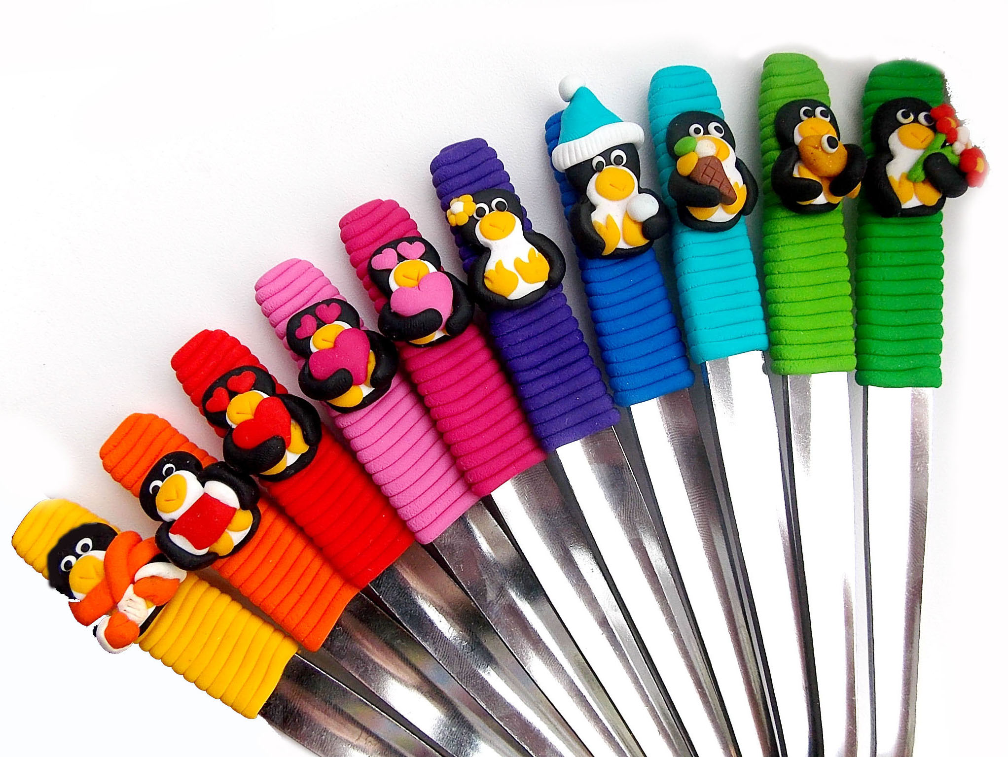 Rozverní tučňáčci sada na přání