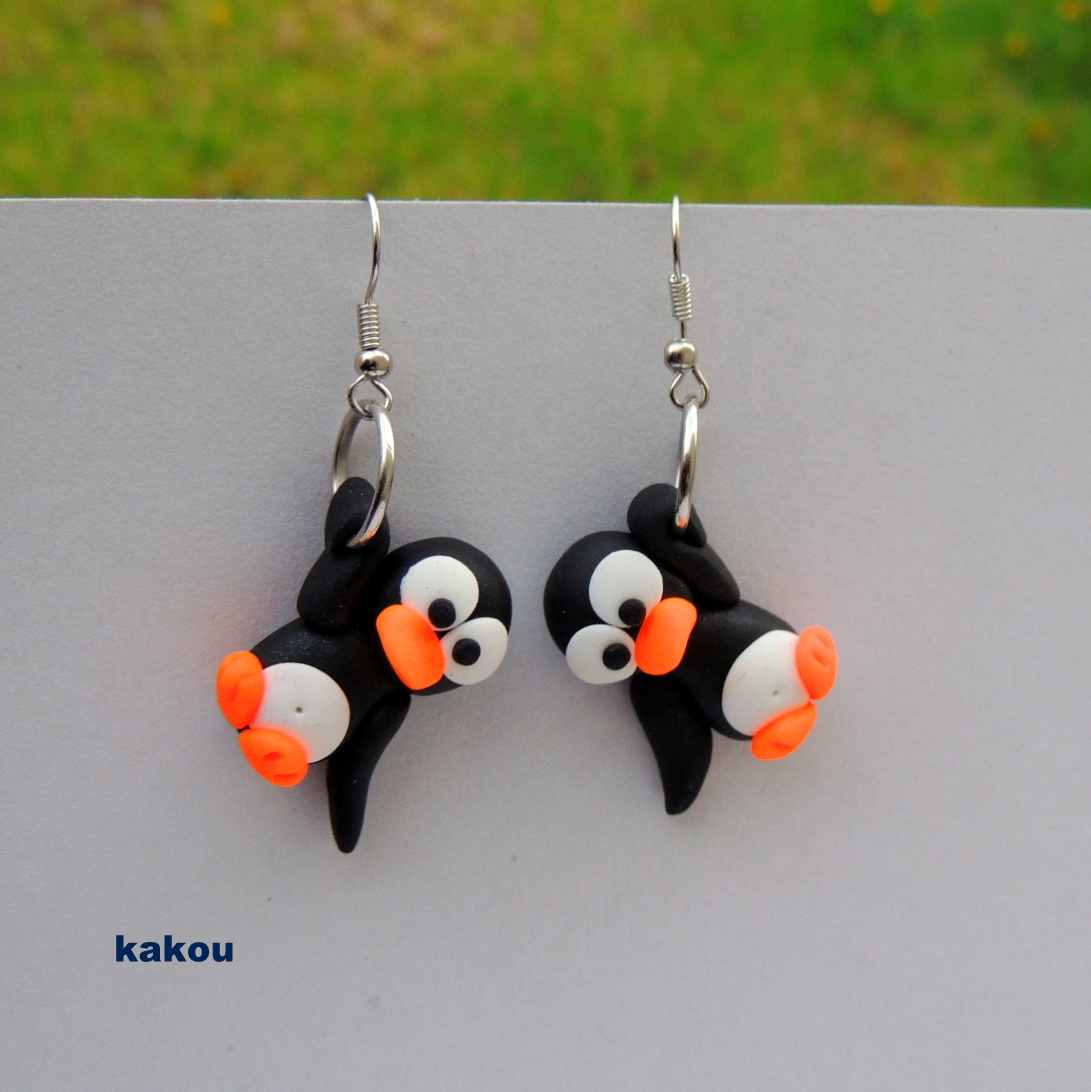 náušnice zvířátkové - afroháček IHNED SKLADEM