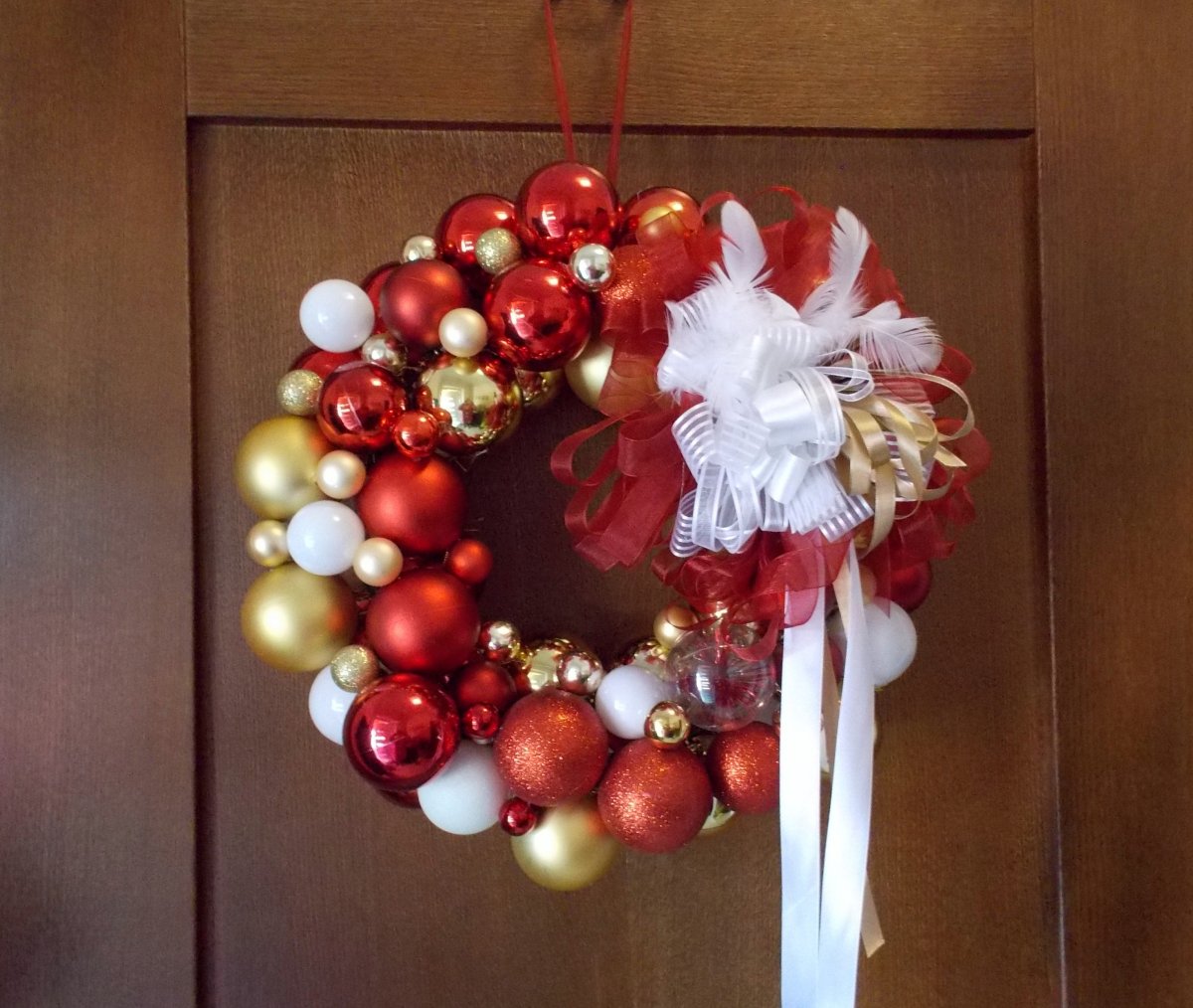 Prvý vánoční věnec.