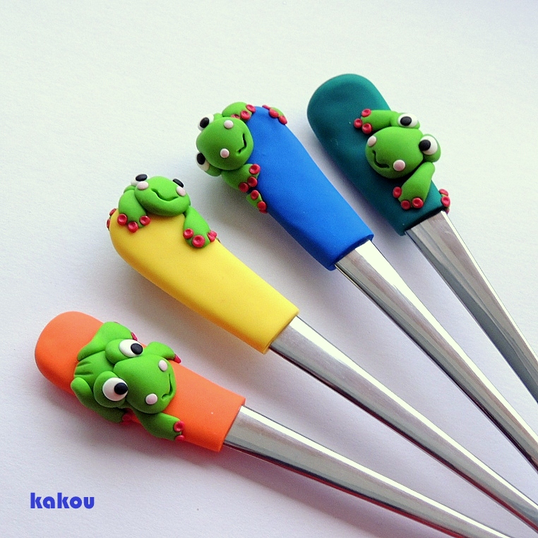 koktejlová fimo lžička