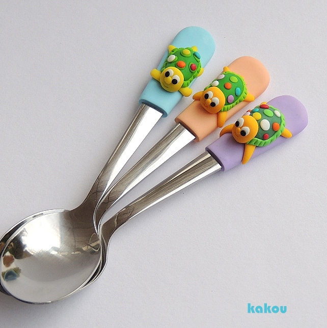 čajová fimo lžička 