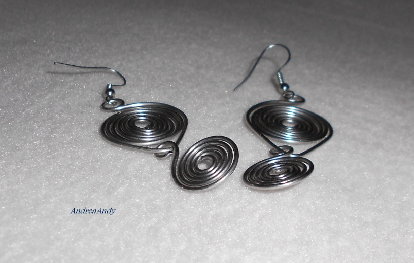 Spirály nerez-náušnice