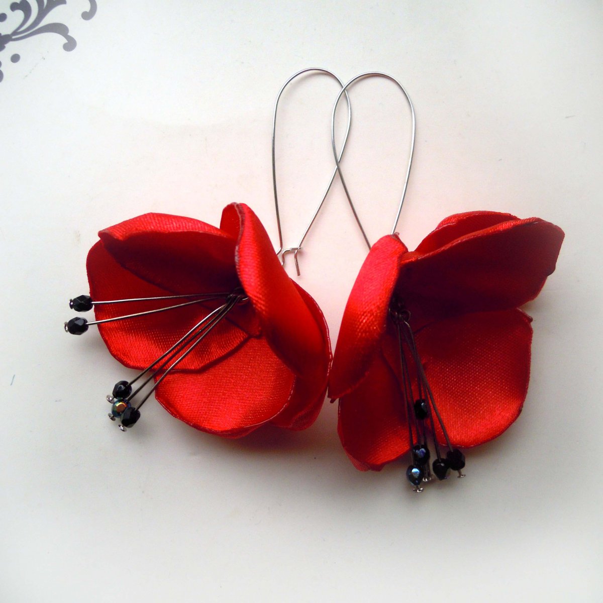 Náušnice: Vlčí máky