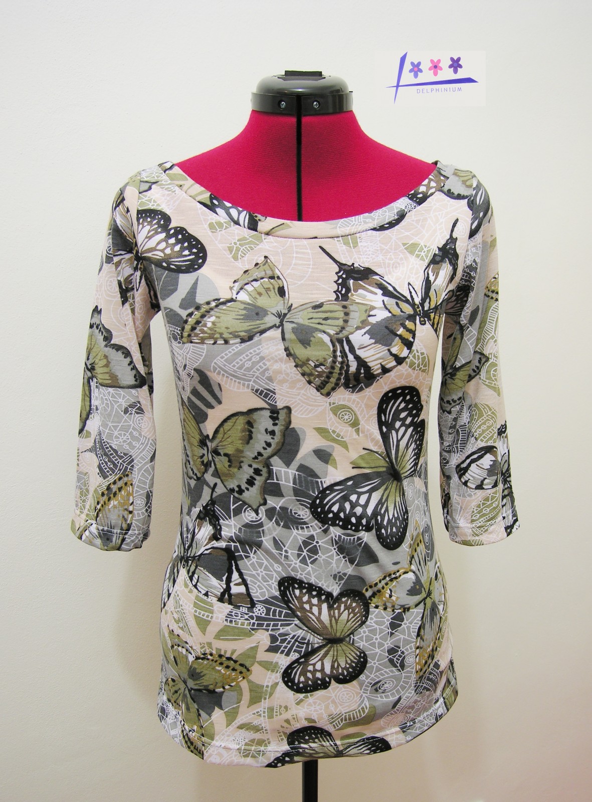 Tričko s motýly, vel. 38