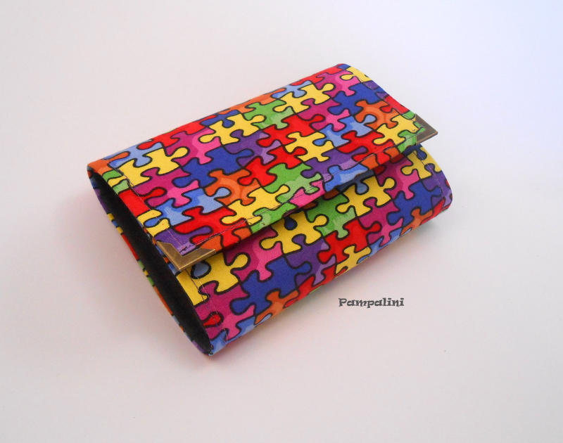 Peněženka - Barevné puzzlíky