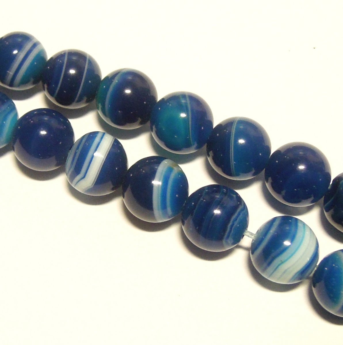 Achát - 8 mm - 2 ks