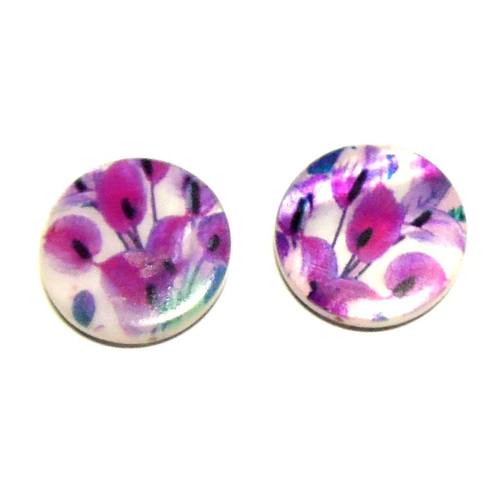 Malovaná perleť - 14 mm - 2 ks