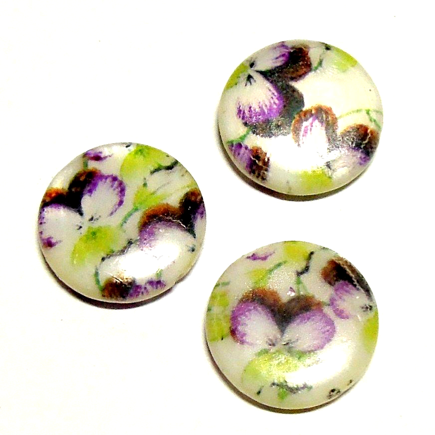 Malovaná perleť - 14 mm - 2 ks