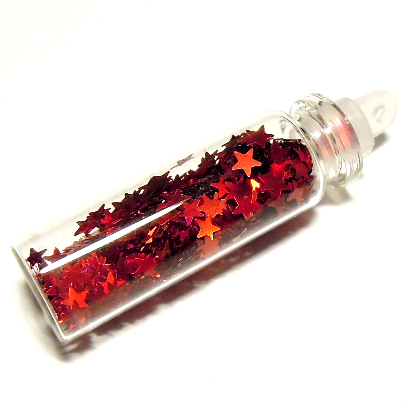 Glitry hvězdičky - červená
