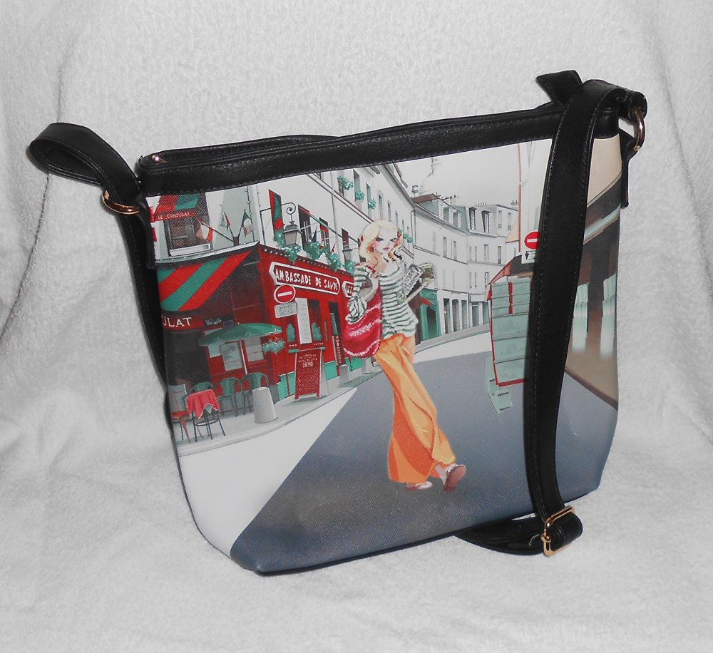 Kabelka s dívčím motivem