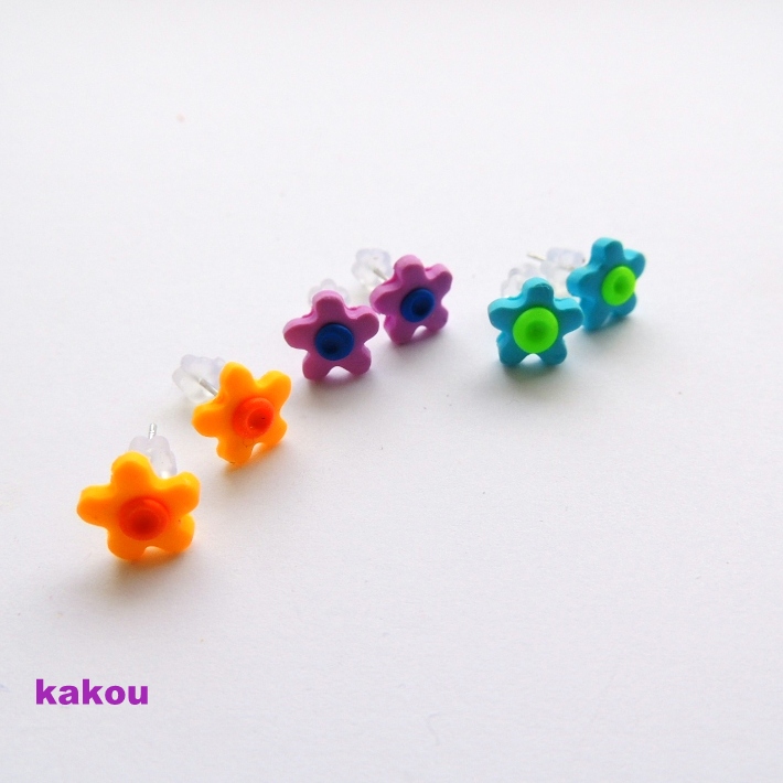 náušnice kytičky malé