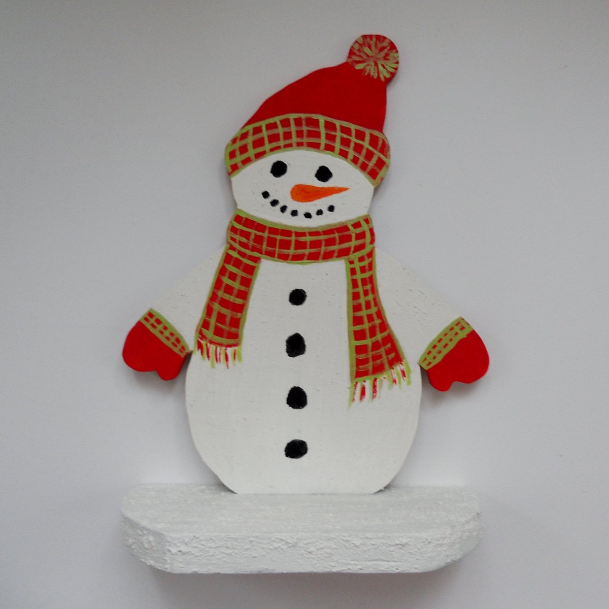 Sněhulák v červené