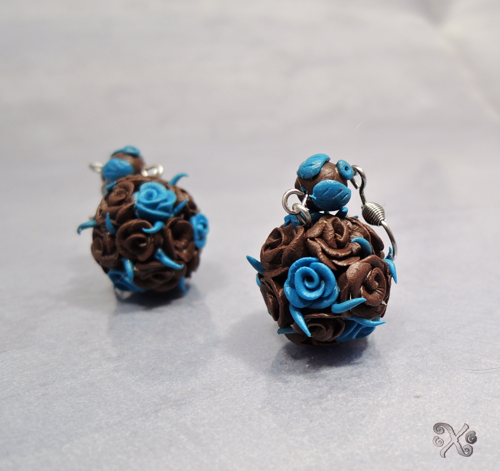 FANTASY GARDEN Rose Turquiose&Brown