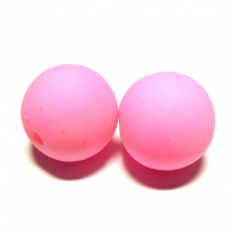Perla matná 12 mm - růžová - 5 ks