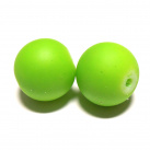 Perla matná 12 mm - zelená - 5 ks