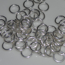 Stříbrné spojovací kroužky 100 ks !!!! 4-5 mm