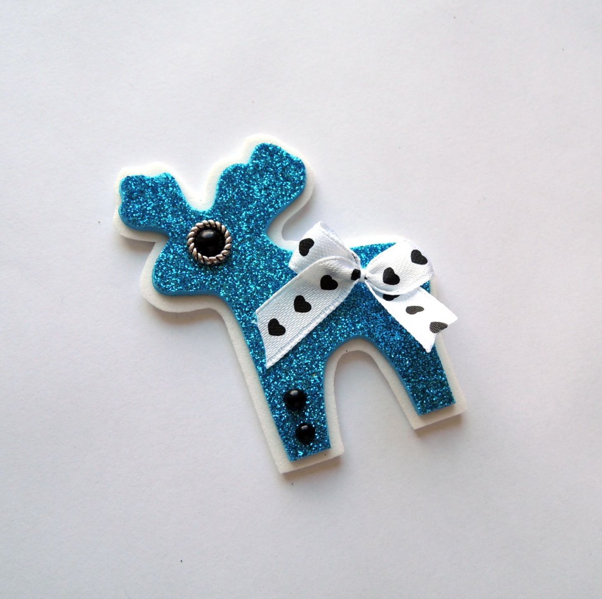 sobí brož třpytivá