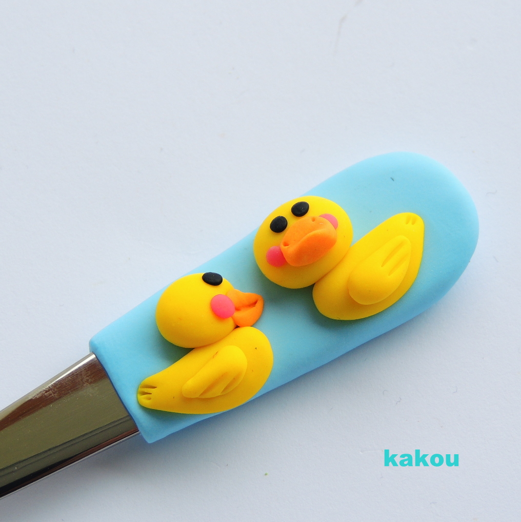 dětská polévková fimo lžička s kačenkou