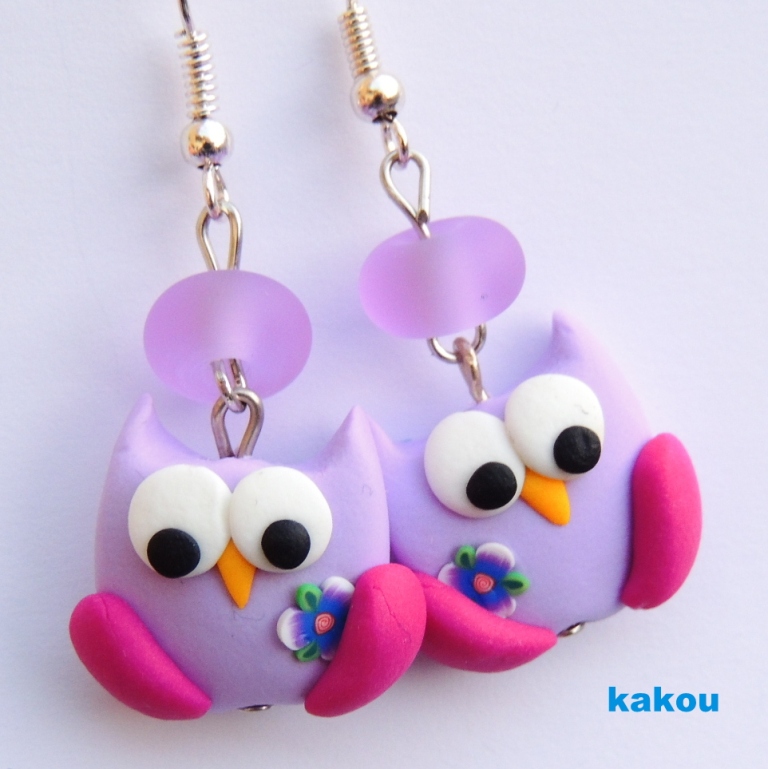 náušnice sovičky afroháček