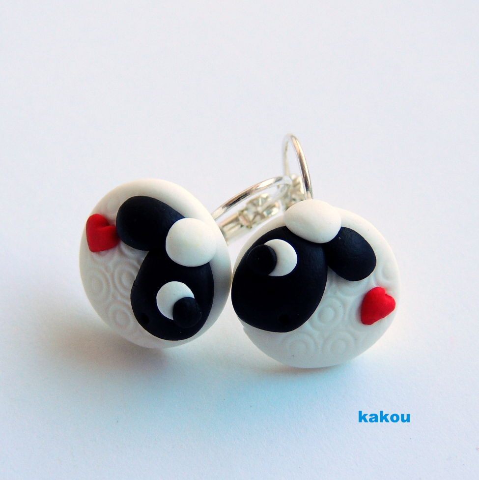 náušnice ovečky - dětské