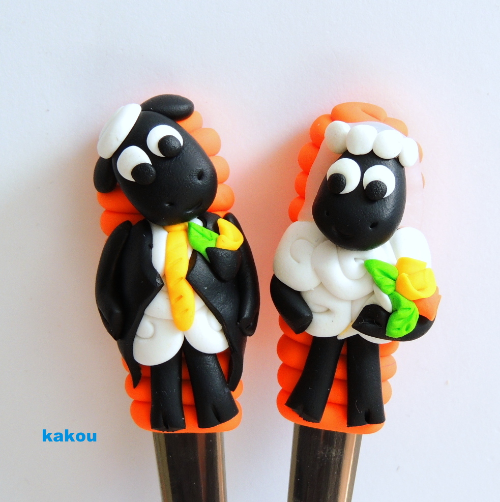 svatební polévkové lžíce ovečkové rezervace T.Š.