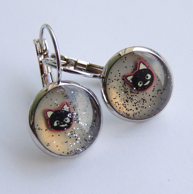 náušnice - kočičkové