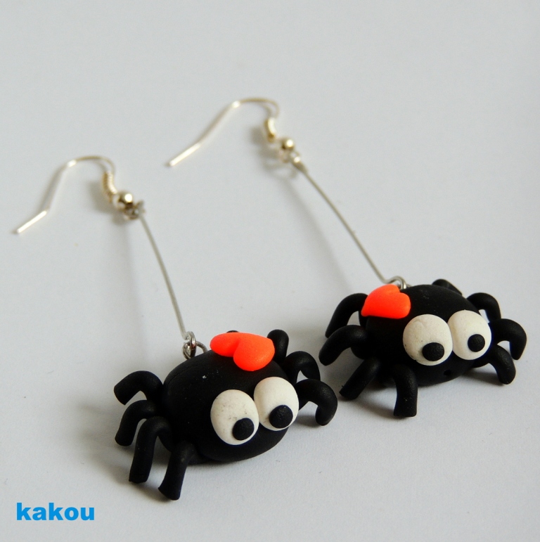 náušnice pavoučci