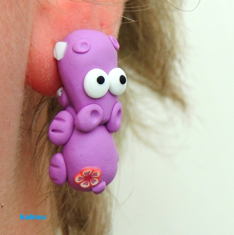 potvůrka kousavá - hippo fialkový