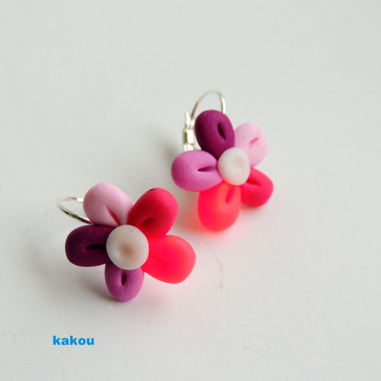 náušnice kytičky - dětské