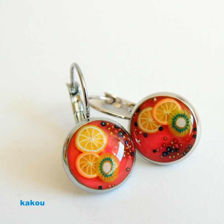 náušnice ovocné - visací