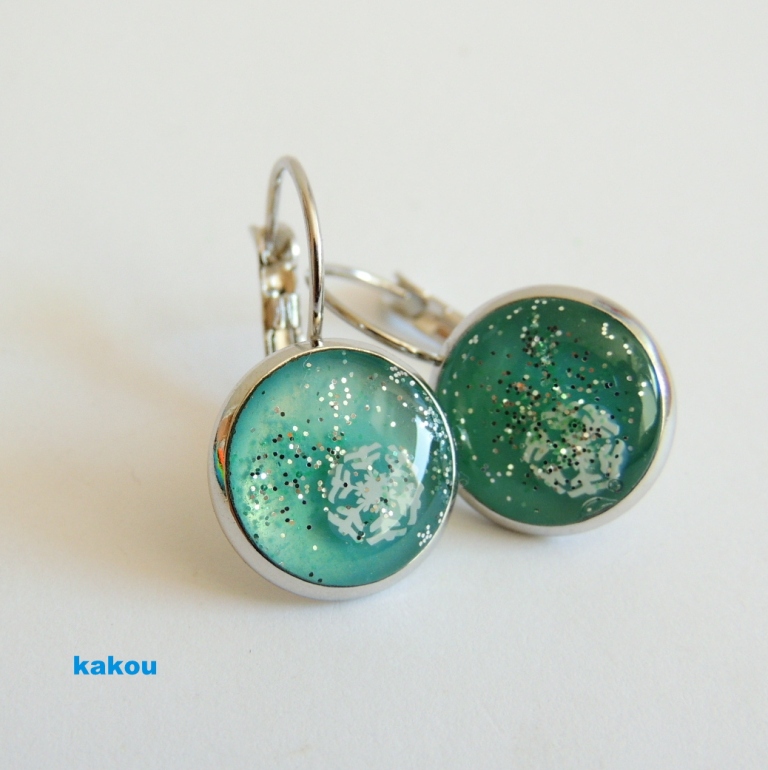 náušnice zimní - visací