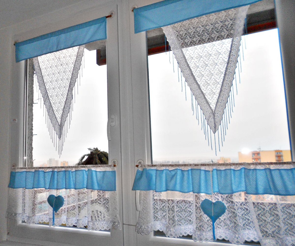 Záclonková souprava - Puntík