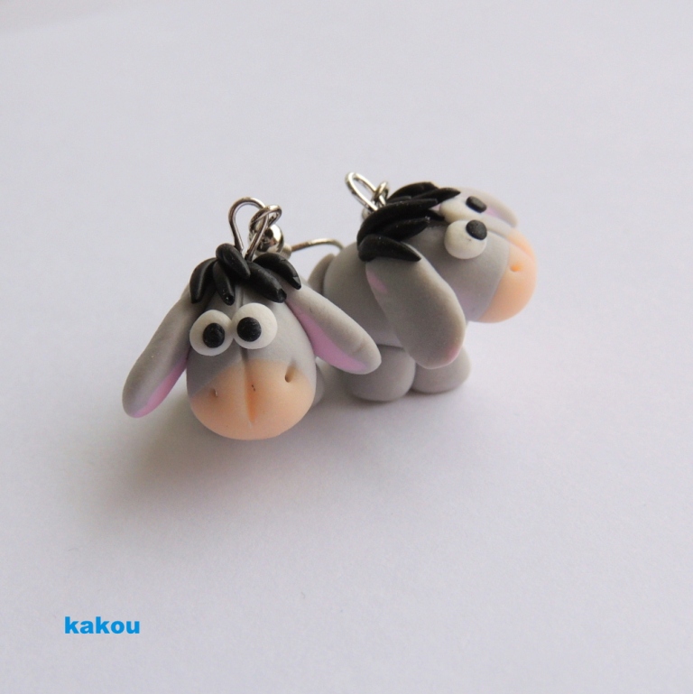 náušnice zvířátkové - afroháček