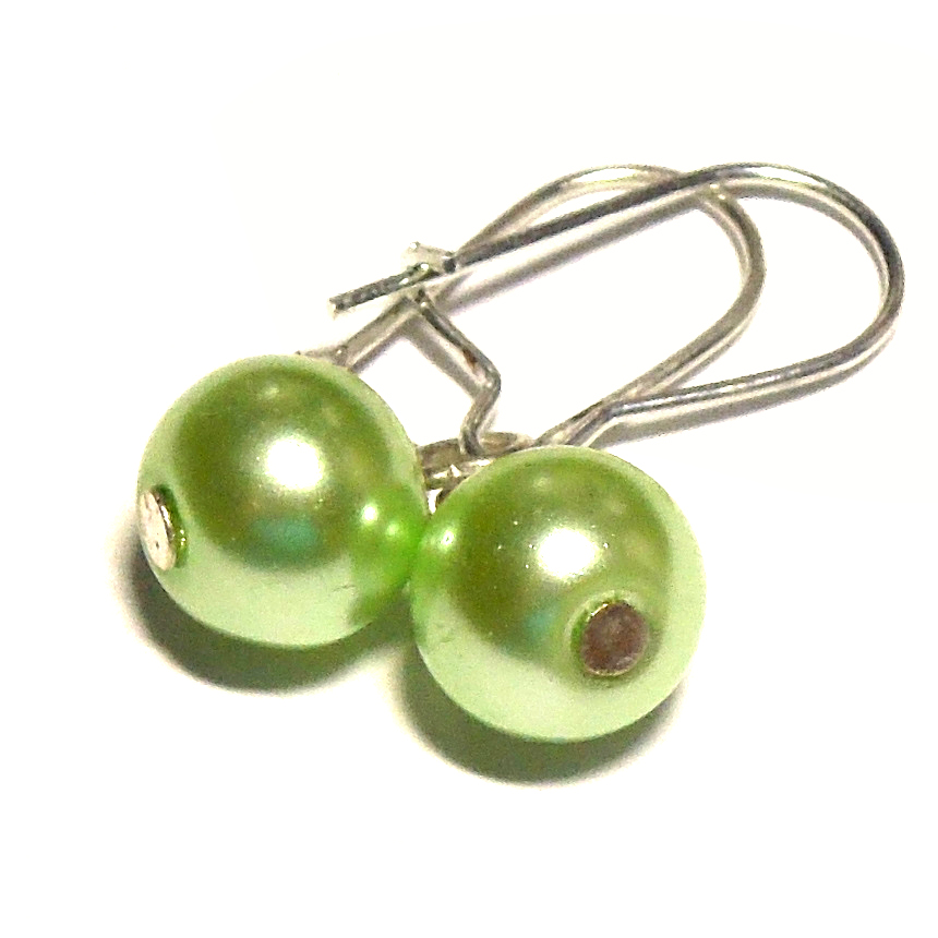 Perlové naušnice zavírací pro děti