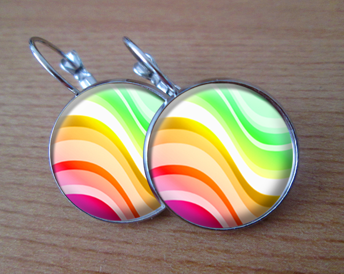 COOL VISACÍ NÁUŠNICE - Na vlnách duhy