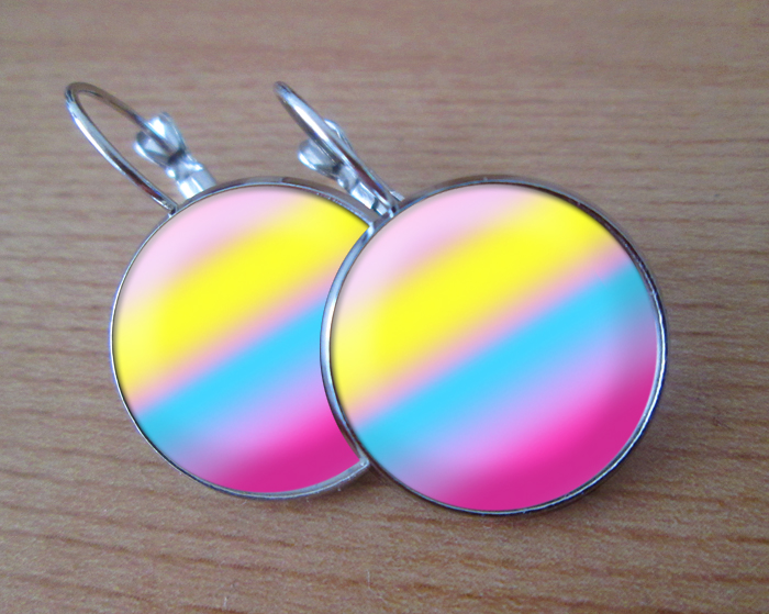 COOL VISACÍ NÁUŠNICE - Duhové